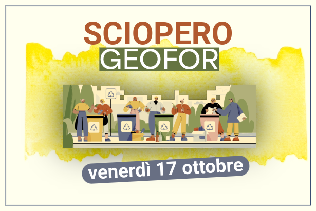 La grafica sullo sciopero Geofor di venerdì 17 ottobre 2025 La grafica sullo sciopero Geofor di venerdì 17 ottobre 2025