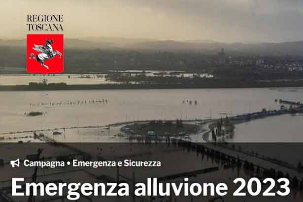 Emergenza alluvione Toscana 2023