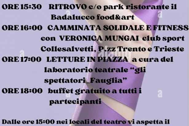 camminata solidale contro violenza di genere