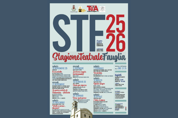 Il programma della stagione teatrale 2025-2026 al Teatro Comunale di Fauglia