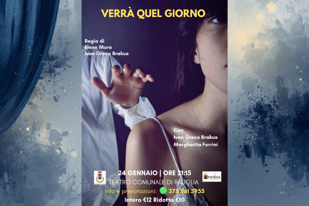 La locandina dello spettacolo del 24 gennaio al Teatro Comunale