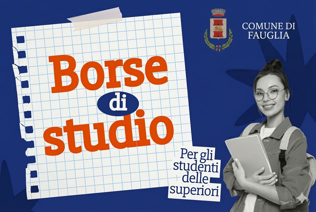 L'avviso in grafica delle borse di studio per studenti