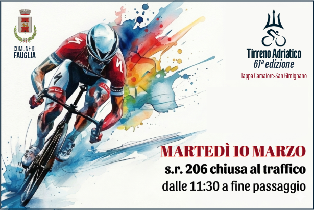 La grafica del passaggio della Tirreno-Adriatico