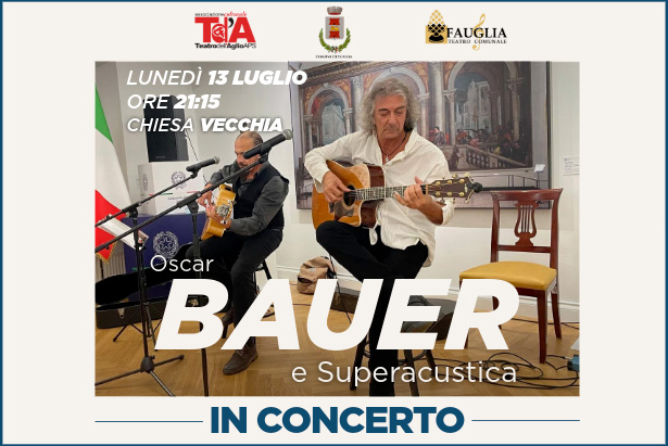 La grafica realizzata su un concerto di Oscar Bauer