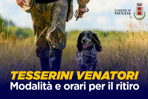 La grafica con un cacciatore e il suo cane in primo piano