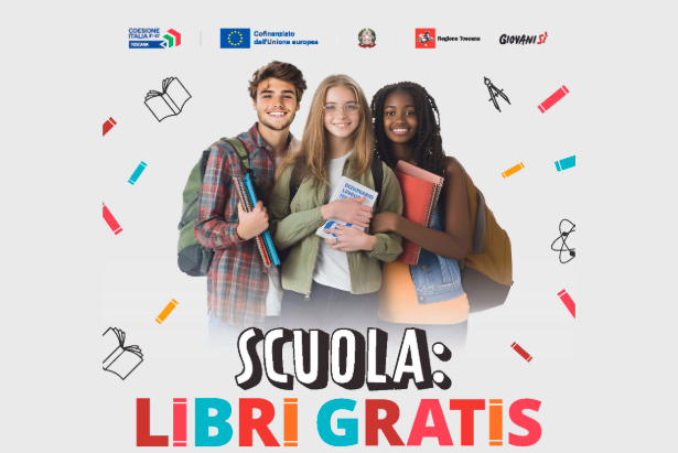 La grafica relativa ai libri gratis per studenti in Toscana