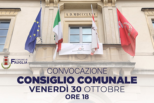 La grafica per la convocazione del Consiglio Comunale